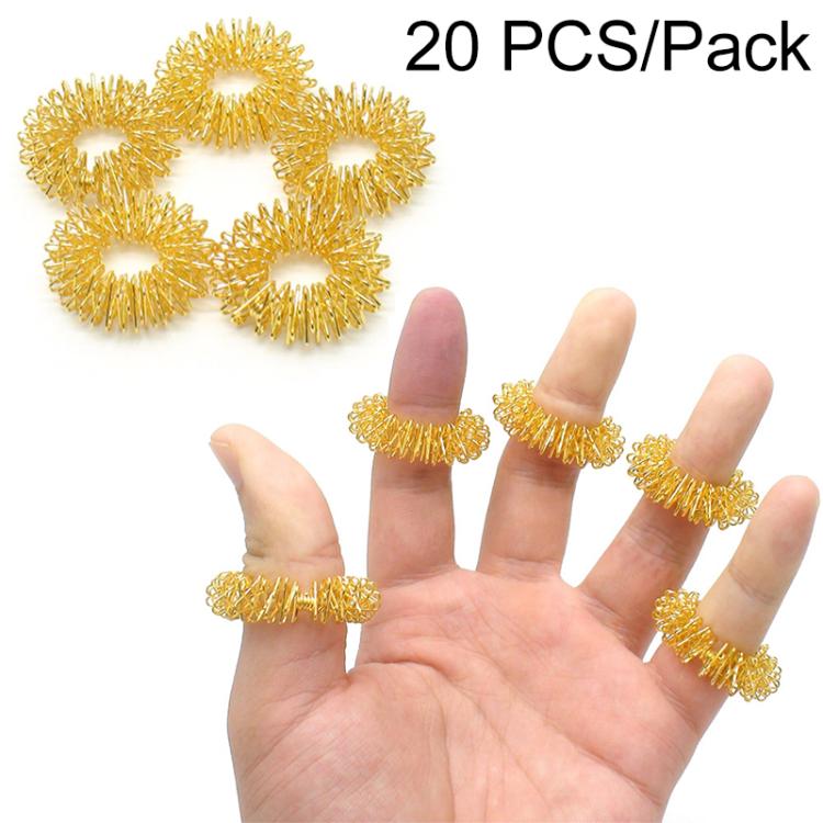 20 PCS Finger Massage Ring Body Massager Relax Hand Massage