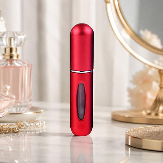 Portable Mini Aluminum Refillable Perfume Bottle Spray Empty Cosmetic Containers Atomizer, Capacity:5ml, Metal