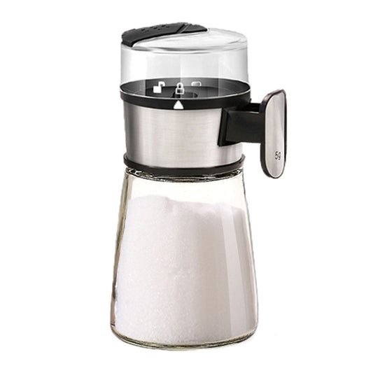 Press Type Salt Control Bottle Kitchen Household Sealed Moisture-Proof Metering Tank Set, Press Type Salt Control Bottle