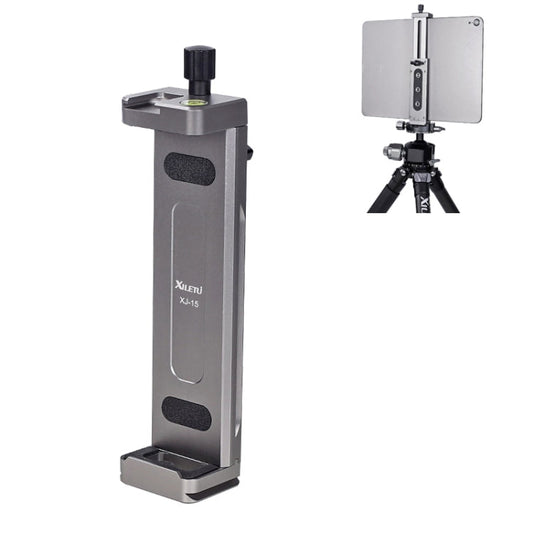 Xiletu Xj15 Live Broadcast Desktop Full Metal Tripod Mount Tablet Pc Phone Clamp With 1/4 Inch Screw Holes & Cold Shoe Base, Xj15