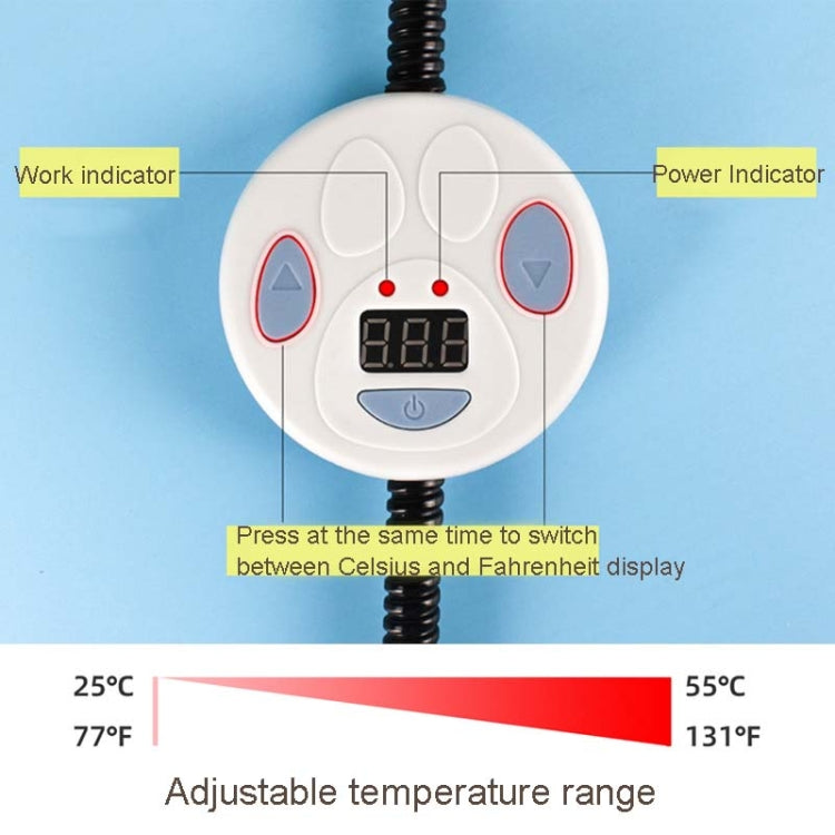 Pet Heating Pad Waterproof and Anti-Scratch Electric Blanket, Size: 60x45cm, JP Plug