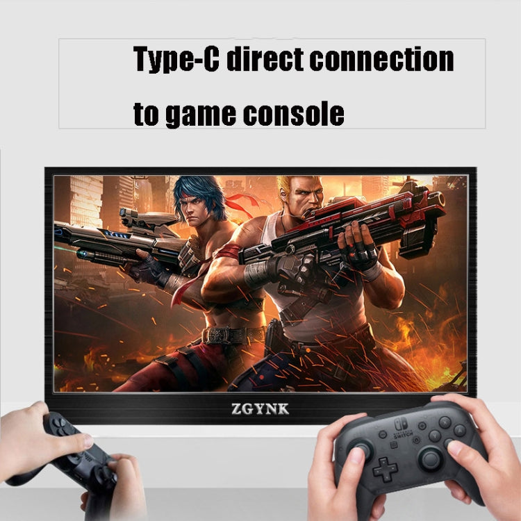 ZGYNK TPZ1303 Type-c Portable Computer Extender Display, US Plug, 11.6 inch 1920x1080, 13.3 inch 1920x1080, 13.3 inch 2560x1400, 14.1 inch 2560x1400, 15.6 inch 1920x1080, 15.6 inch 3840x2160
