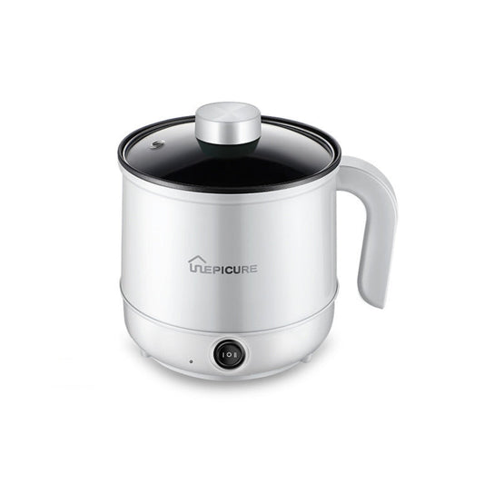 Multi-Function Electric-Cooker Mini Dormitory Student Cooking Rice Stir Frying Non-Stick Pot, 110V US Plug, White Manual Single Pot, White Manual Style with Steaming Grid, White Smart Single Pot, White Smart With Steaming Grid, Green Manual Single Pot ...