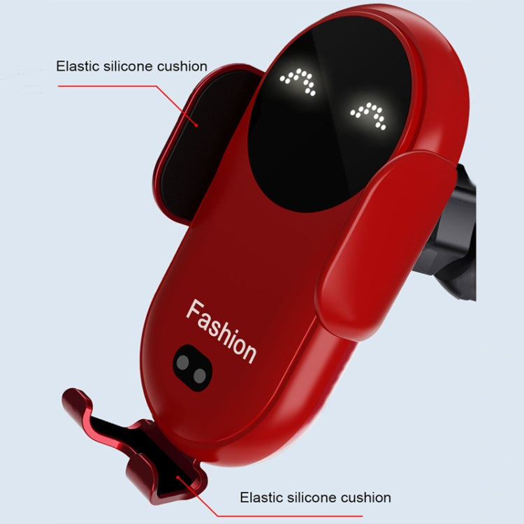 S11 Smart Infrared Sensor Car Wireless Charger, Colour: Red