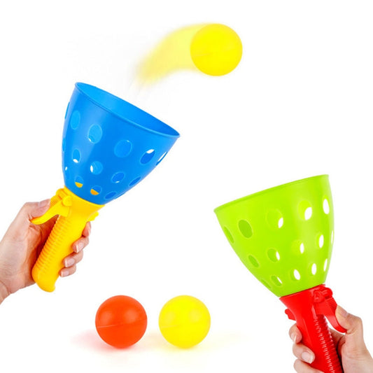 Children Toy Catapult Ball Parent-Child Outdoor Bouncy Ball Game Kit, Random Color Delivery, Bouncy Ball Game Kit