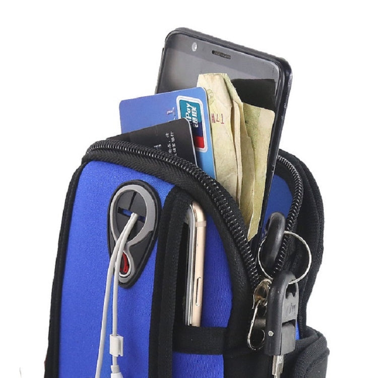 Running Mobile Phone Arm Bag Sports Mobile Phone Arm Sleeve, 10.5x19cm (Orange), 10.5x19cm (Light Blue), 10.5x19cm (Navy Blue), 10.5x19cm (Red), 10.5x19cm (Black)