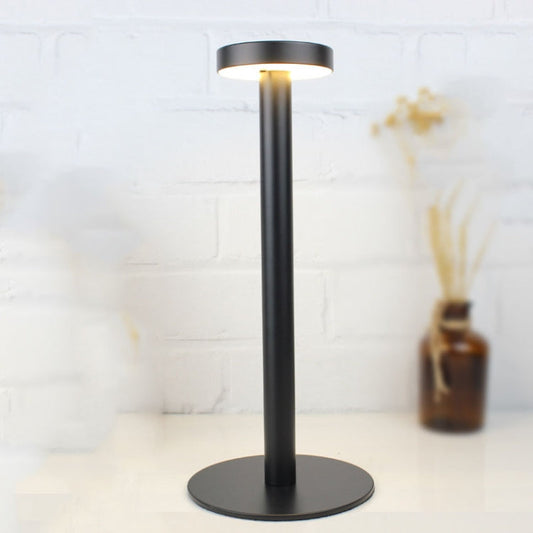 BC965 Student Eye Protection USB Waterproof LED Table Lamp Bedside Bar Table Lamp, Black, White Storage, Ink Marble Pattern