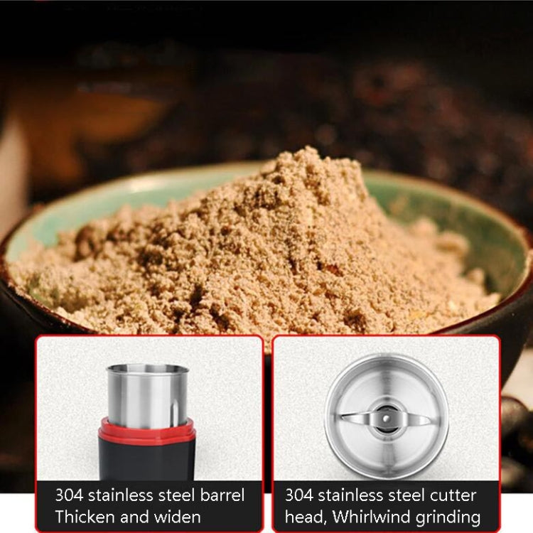 Electric Small Grinder Household Seasoning Miscellaneous Grains Chinese Medicine Coffee Grinder, 220V EU Plug (White), 220V EU Plug (Black), 220V UK Plug (White), 220V UK Plug (Black), 110V US Plug (White), 110V US Plug (Black)