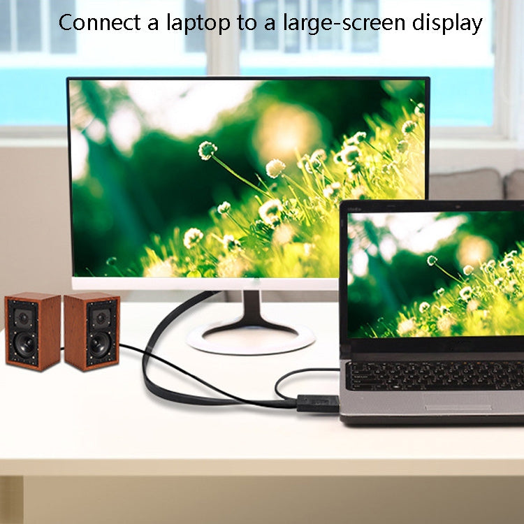 1m JH HV10 1080P HDMI to VGA Cable Projector TV Box Computer Notebook Industrial Display Adapter Cable