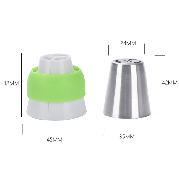 27 in 1 Decorating Mouth Set Seamless Cream Squeezing Mouth, 27 PCS/Set