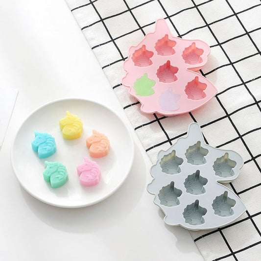 Unicorn Pony Chocolate Candy Cake Baking Silicone Mold Color Random Delivery, Unicorn Pony
