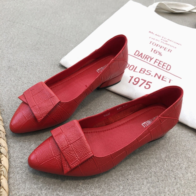 Spring And Summer Cowhide Shoes With Thick Heel Mid-Heel For Women, 40, 34, 35, 36, 37, 38, 39, 41