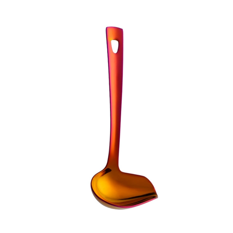 304 Stainless Steel Oil Spoon Thickened Soup Spoon Pouring Sauce Spoon, Soup Spoon (Silver), Soup Spoon (Magic Colorful), Soup Spoon (Golden), Soup Spoon (Rose Gold), Soup Spoon (Magic Red)