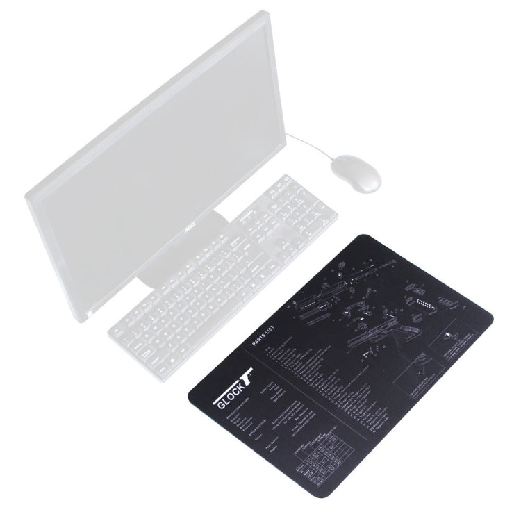 2 PCS Heat Transfer Non-Slip Single-Sided Office Gaming Mouse Pad, 4mm, 5mm