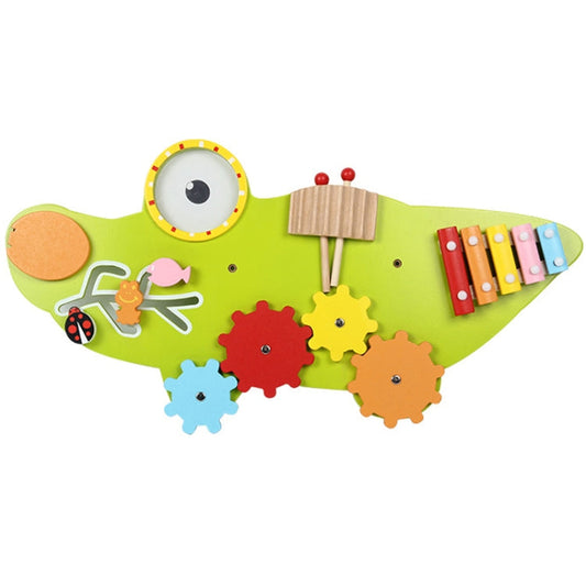 Children Early Education Puzzle Wall Toys Wall Games Montessori Teaching Aids, Style:, Crocodile, Owl, Giraffe, Worm