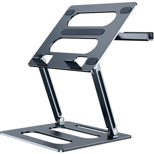 Oatsbasf Z08 Metal Notebook Support Adjustable Desktop Increase Notebook Stand, Silver, Gray