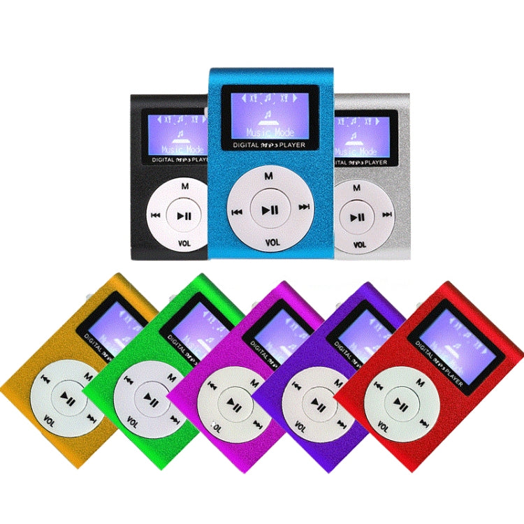 Mini Lavalier Metal MP3 Music Player with Screen, With 512M Memory Card