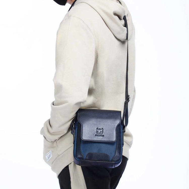 BULL CAPTAIN 999 Men Leather Diagonal Bag First-Layer Cowhide Multi-Function Shoulder Bags(Brown)