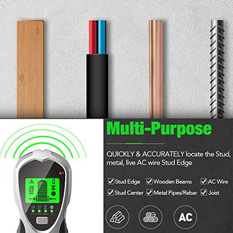 SH201 4 In 1 Multifunctional Digital Metal Detector Wall Detector