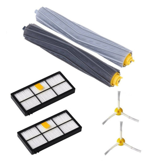 Robot Sweeping Brush + Hypa Filter + Triangle Side Brush For iRobot 800 960