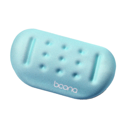 Baona Silicone Memory Cotton Wrist Pad Massage Hole Keyboard Mouse Pad, Style:, Mouse Pad (Blue), Mouse Pad (Gray), Mouse Pad (Black), Mouse Pad (Pink), Medium Keyboard Rest (Blue), Medium Keyboard Rest (Gray), Medium Keyboard Rest (Black)             ...
