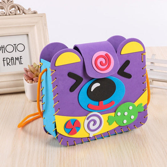 3 PCS Multicolor EVA Foam Puzzles Lovely Animals Children Handmade Bags, Random Style Delivery, 3 PCS EVA Foam Puzzles