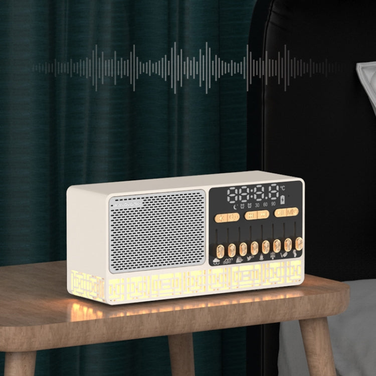 Manovo V1 Desktop White Noise Sleep Aid Speaker Home Alarm Clock Bluetooth Speaker