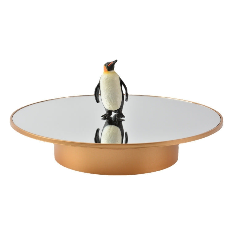 25cm USB Power Rotating Display Stand Video Shooting Props Turntable, Black Mirror, White Mirror, Golden Mirror, Silver Mirror, White+White Velvet, White+Black Velvet, White Bottom Frosted, Black Bottom Frosted, Black+Black Velvet