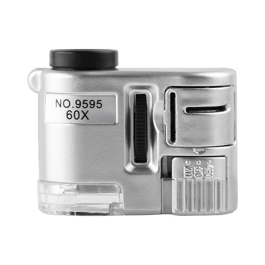 9595 60X LED Light UV Light Mini Microscope, 9595
