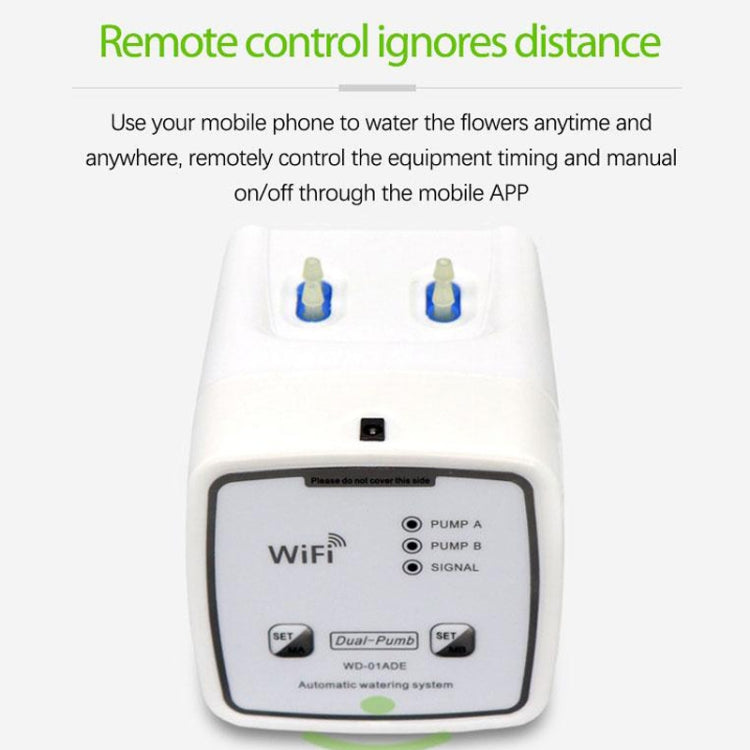 WD-01ADE WIFI Gardening Drip Irrigation Controller, Double Pump 15 Pots, Double Pump 20 Pots