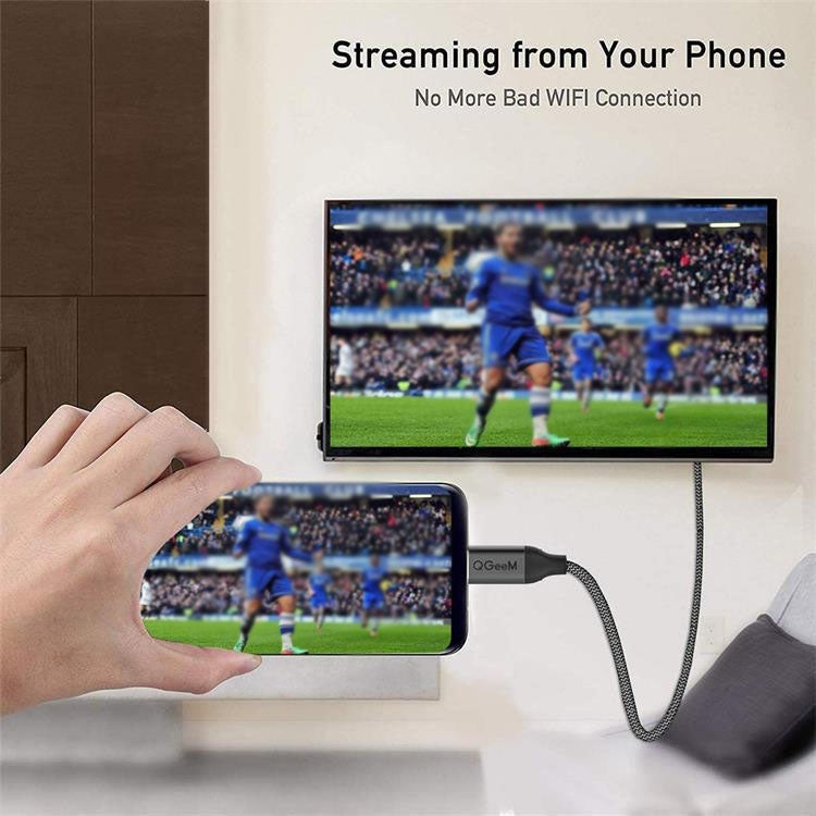 QGeeM QG-UA09 Type-C To HDMI Cable 1.8m