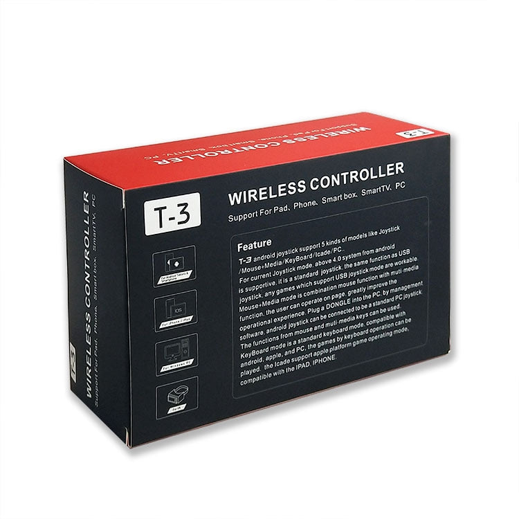 T3 Mobile Phone Wireless Bluetooth Direct Connection Gamepad For Android/iOS Phones, T3 For Android/iOS Phones