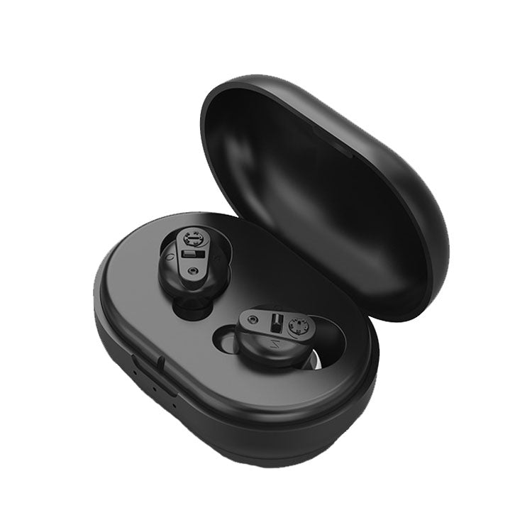 Old People Voice Amplifier Sound Collector Hearing Aid, Red Blue Double Machine + White Charging Bin, Red Blue Double Machine + Black Charging Bin, Skin Color Double Machine + Black Charging Bin, Skin Color Double Machine + White Charging Bin, Black   ...