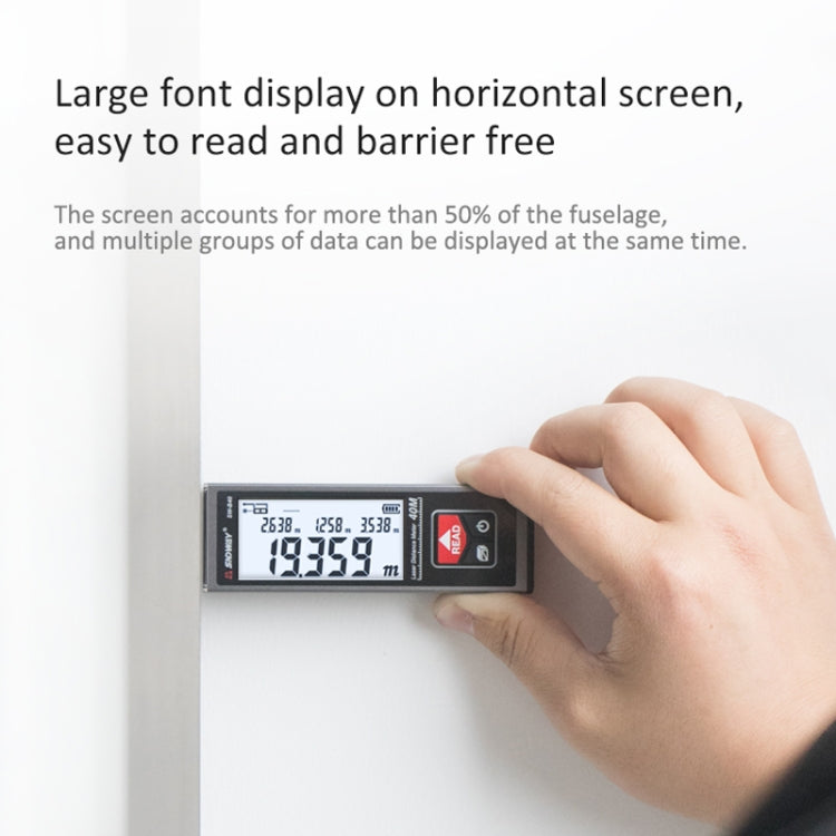 SNDWAY Laser Rangefinder Infrared Measuring Ruler, Style:, 40m Precision Version, 40m Bluetooth Version, 60m Bluetooth Version