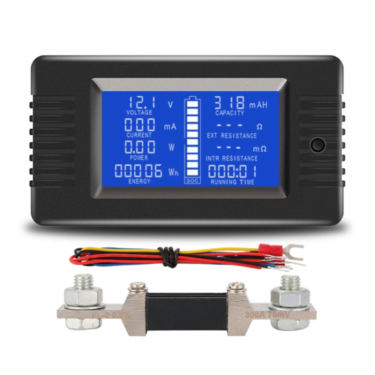 DC 0-200V Voltage Current Battery Tester, PZEM-015 With 50A Shunt, PZEM-015 With 100A Shunt, PZEM-015 With 200A Shunt, PZEM-015 With 300A Shunt, PZEM-015 Without Shunt