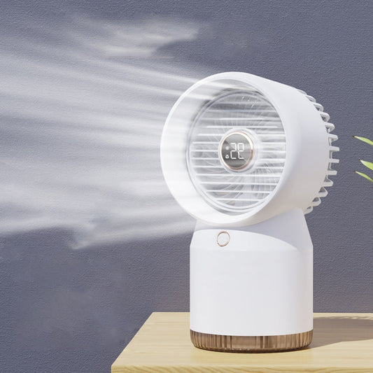 Spray Humidified LED Digital Display Office Home Fan, Style:, USB Direct Plug
