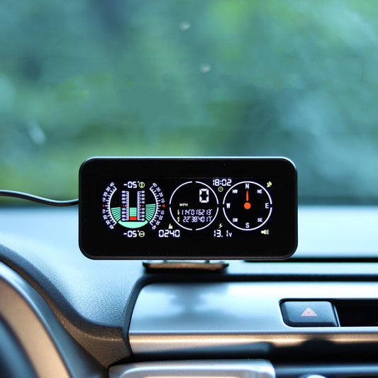 Car HUD Level Slope GPS Compass Altitude Display, M60