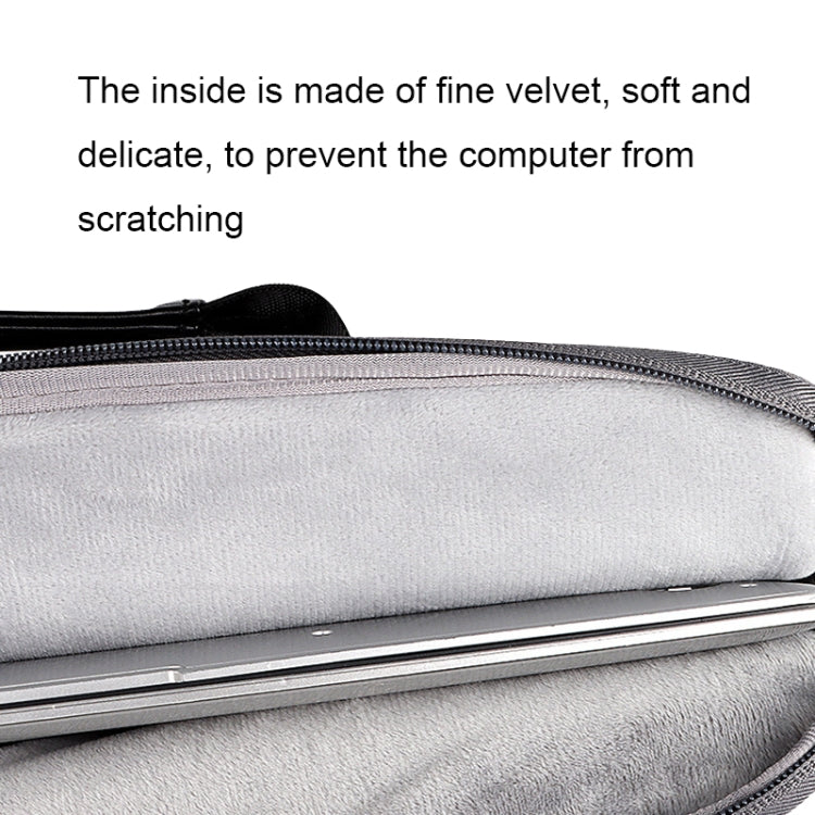 DJ04 Hidden Handle Waterproof Laptop Bag, Size: 13.3 inches(Grey)