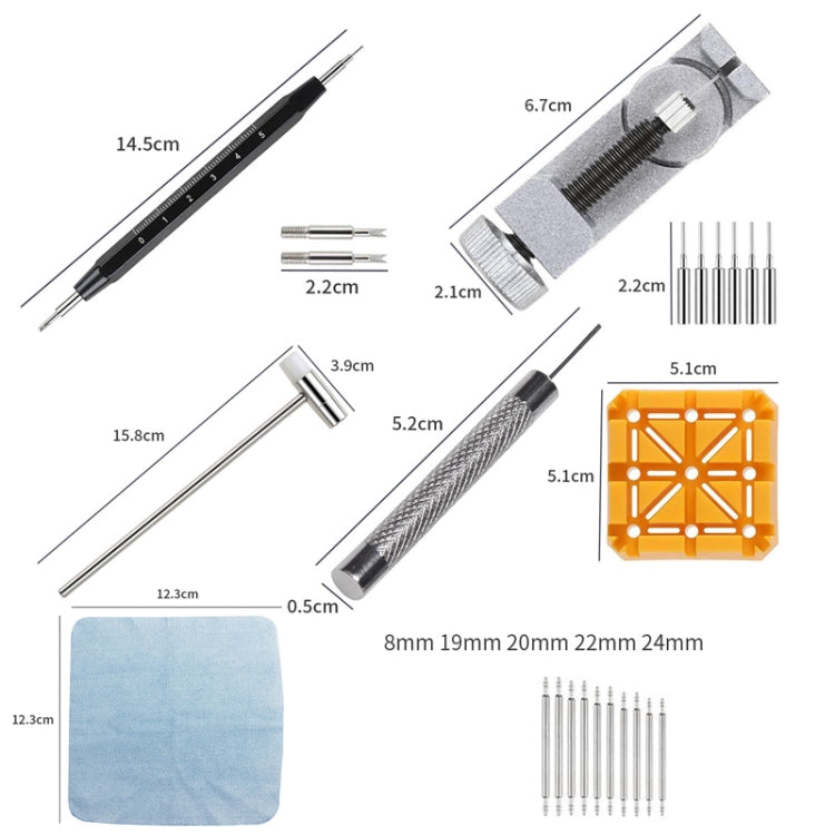 29-in-1 Watch Strap Link Removal Tool Watch Repair Kit, 29 in 1 Watch Repair Kit