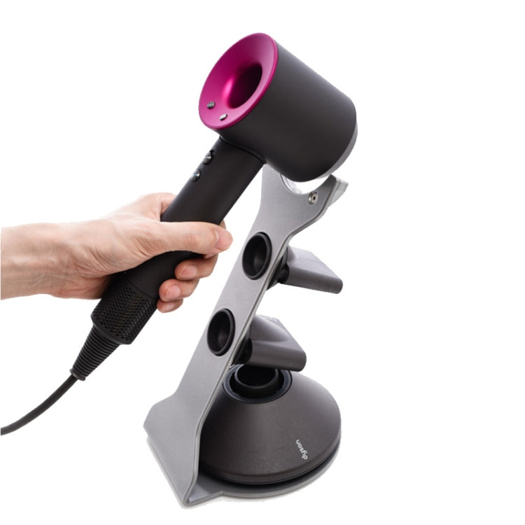 Punch Free Standing Hair Dryer Stand For Dyson 003 Silver