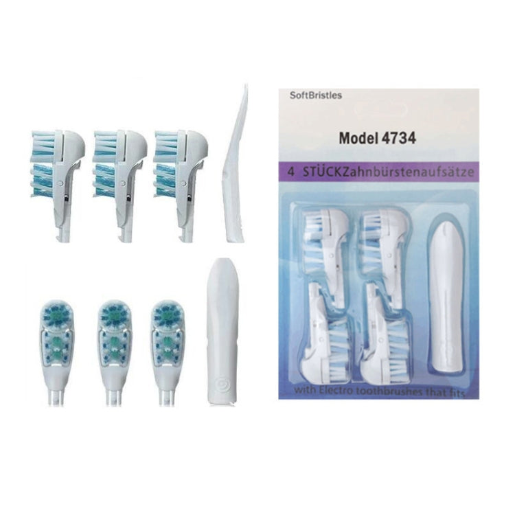 4-Piece Multi-Directional Electric Toothbrush Replacement Heads for Oral-B