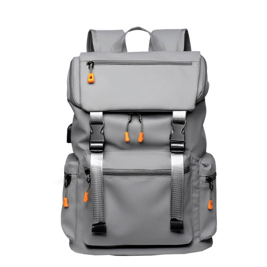 WEIXIER B1862 Men Business Leisure Large Capacity Travel Bag Computer Backpack(Grey)