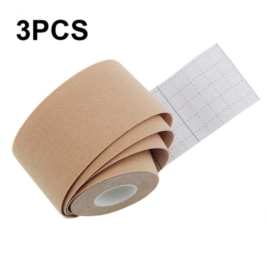 3pcs Muscle Tape Physiotherapy Sports Tape Basketball Knee Bandage, Size:, 2.5cm x 5m, 3.8cm x 5m