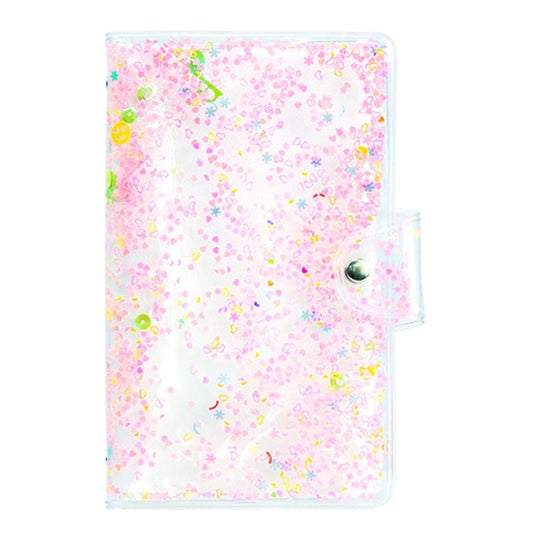 CAIUL 3 Inch PVC Photo Album Large Capacity Collection Commemorative Book, Purple Stream Sand, Pink Stream Sand, Blue Stream Sand, Golden Stars, Cute Daisy