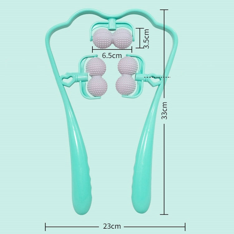 Handheld Cervical Shoulder And Neck Massager, Pink, Green, Blue