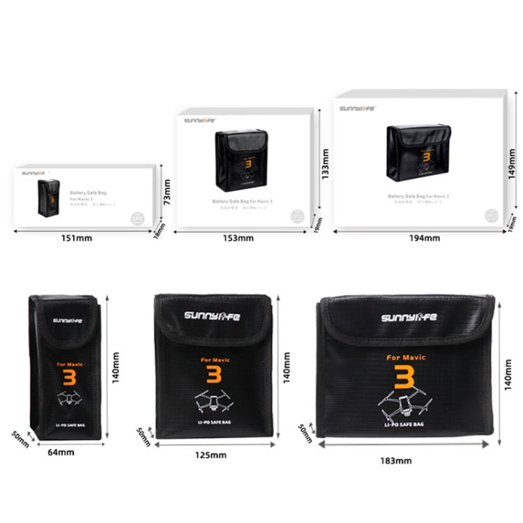 Safe Storage Explosion-proof Bags, M3-DC104, M3-DC105, M3-DC106