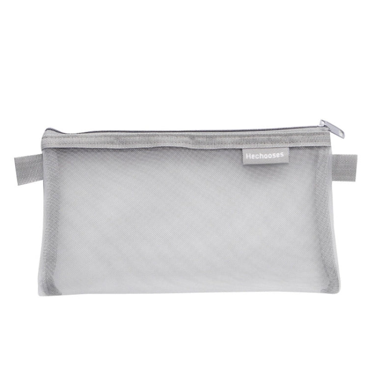 Hechooses D033 Transparent Mesh Exam Portable Pen Bag, Style:, Square (Black), Square (White), Square (Gray), Square (Pink), Square (Green), Triangle (Black), Triangle (White), Triangle (Gray), Triangle (Pink), Triangle (Blue), Triangle (Green)