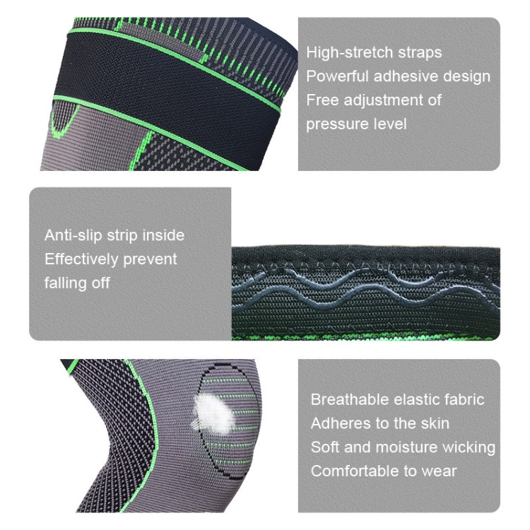 Nylon Knitted Riding Sports Extended Knee Pads, XXL