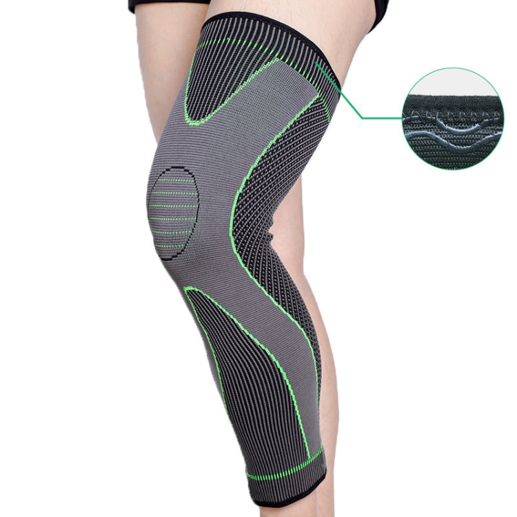 Nylon Knitted Riding Sports Extended Knee Pads, XXL