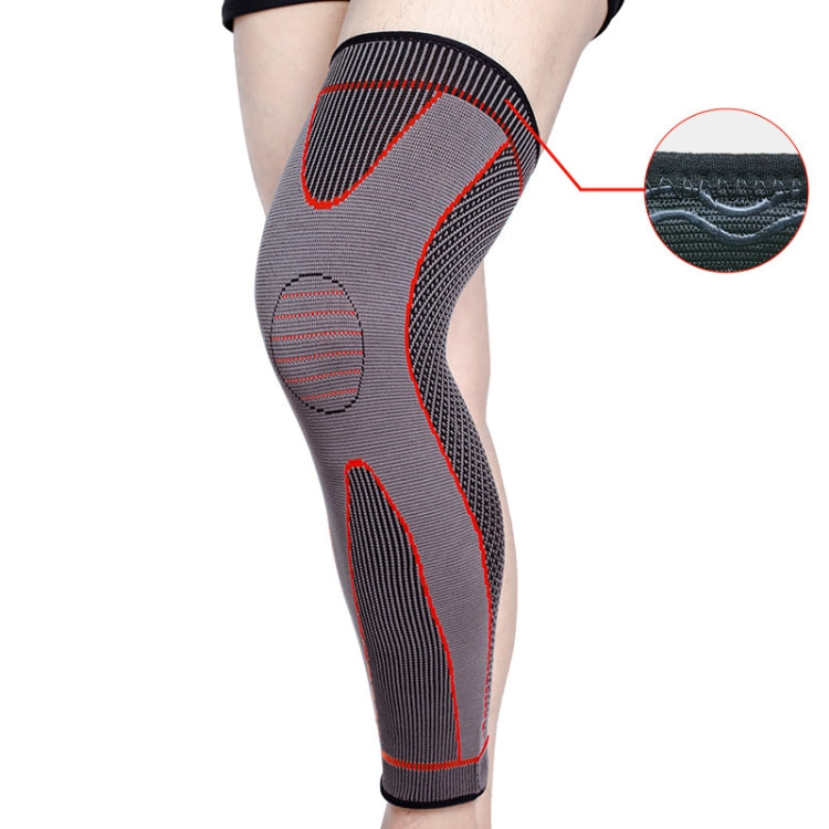 Nylon Knitted Riding Sports Extended Knee Pads, XXL